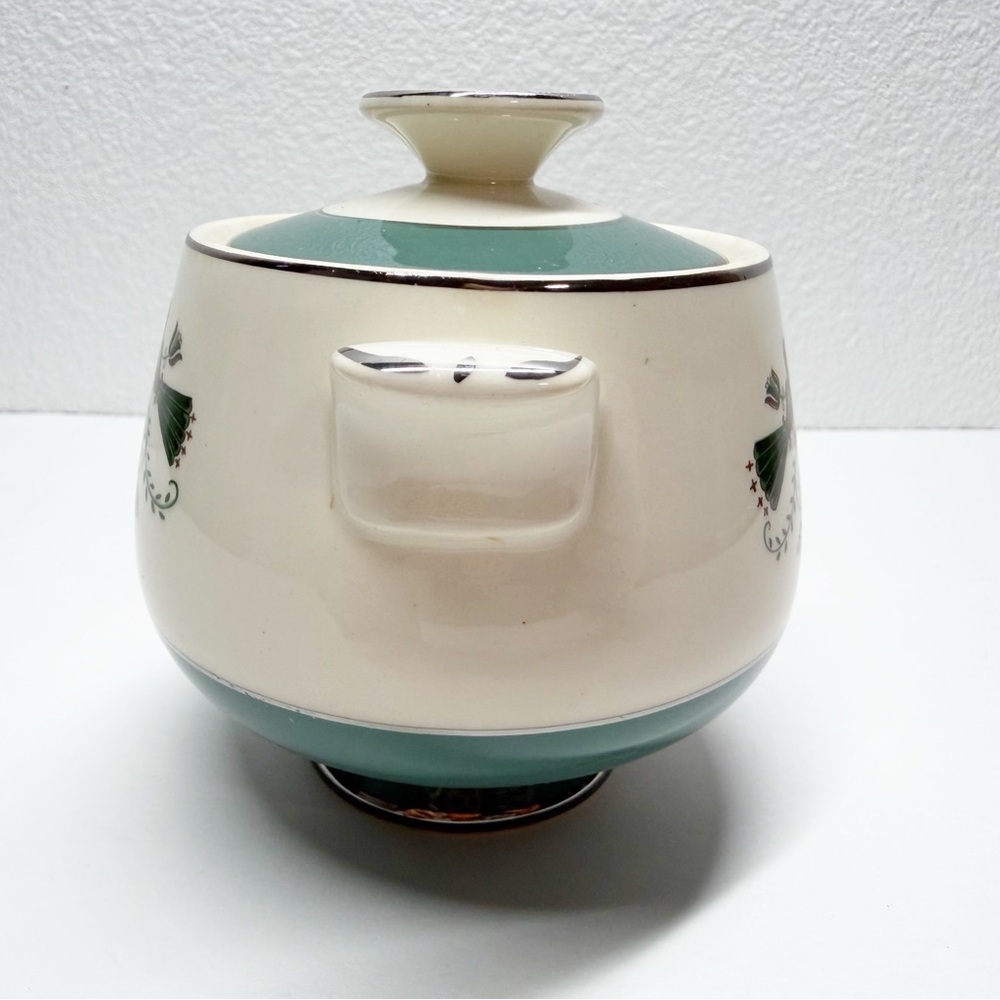 Vintage Homer Laughlin Cavalier Persian Garden Sugar Creamer Canister Set - Picture 11 of 16